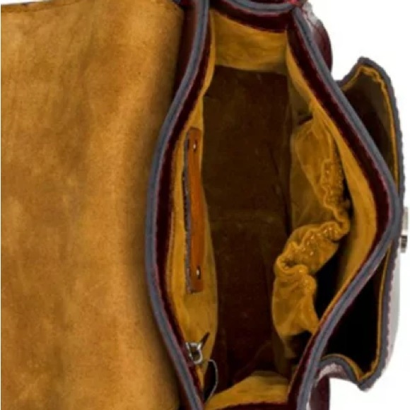 NWT Patricia Nash CASCINA Distressed Leather Crossbody Bag~ COGNAC MSRP $169 - Picture 4 of 6